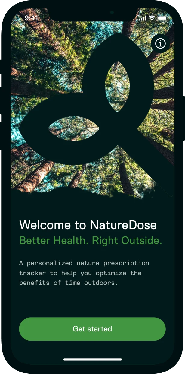 NatureDose Goals Screen