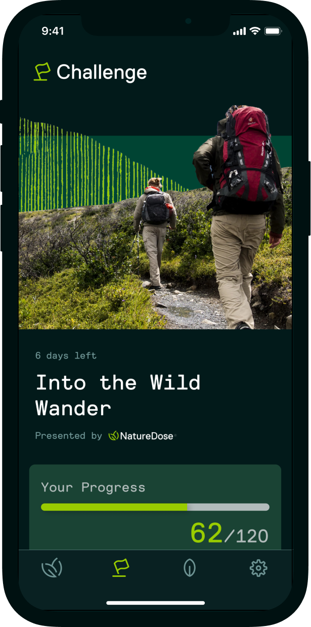 NatureDose Badges Screen
