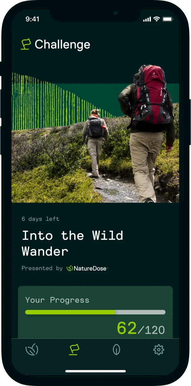 NatureDose Badges Screen