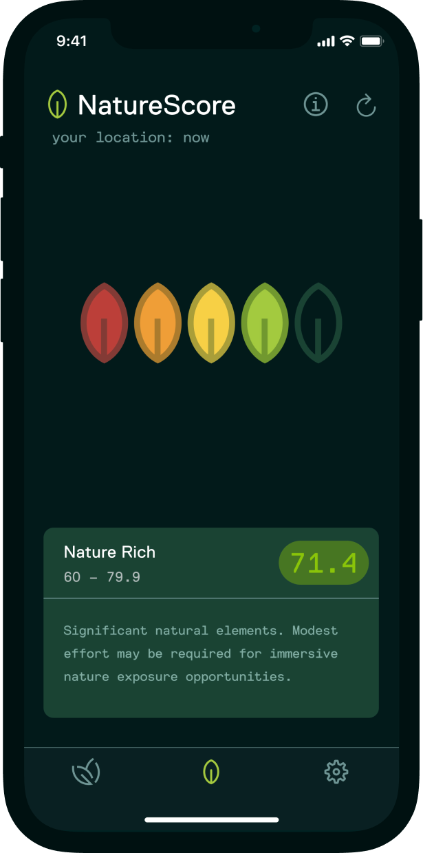 NatureDose Discovery Screen